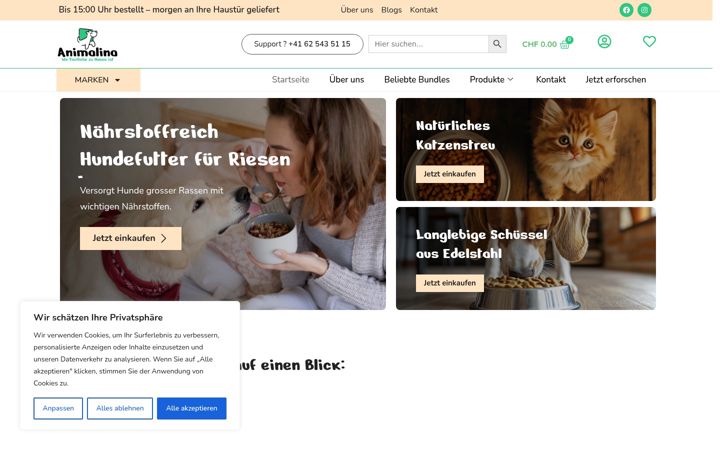 Screenshot of animalina.ch