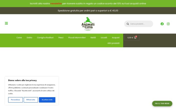 Screenshot di animalincitta.it
