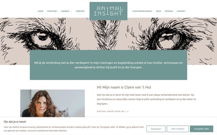 Captura de pantalla de animalinsight.nl