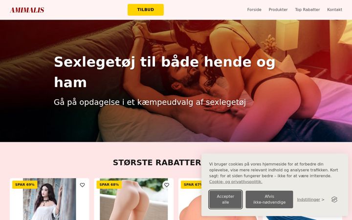 Screenshot of animalis.dk