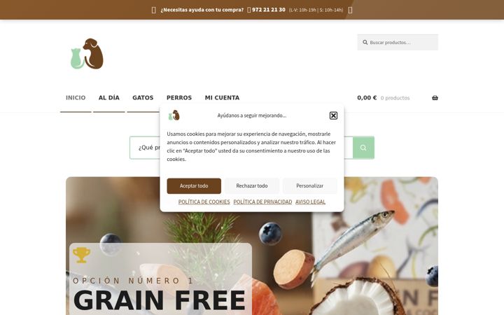 Екранна снимка на animalitos.es