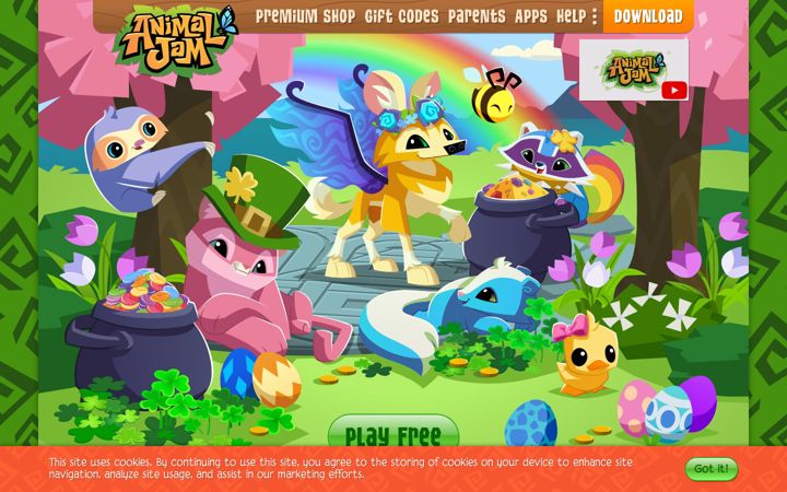 Screenshot ta' animaljam.com