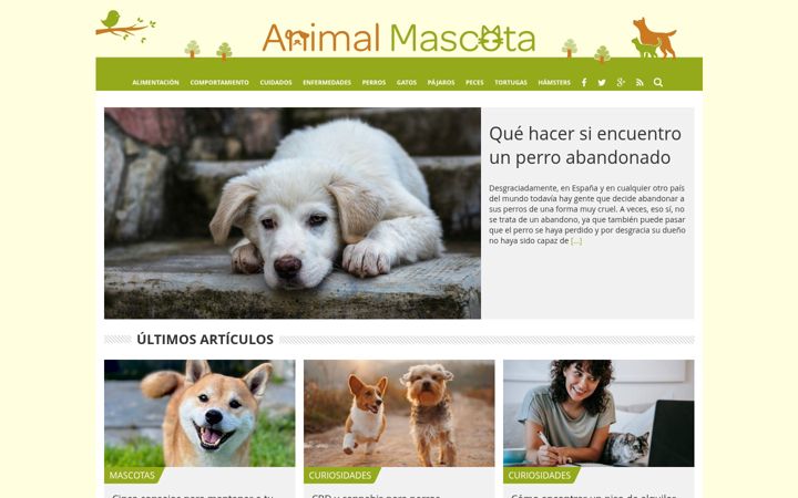 Screenshot of animalmascota.com