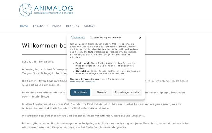 Screenshot of animalog.de