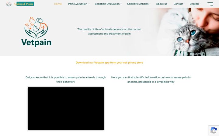 Zrzut ekranu animalpain.org