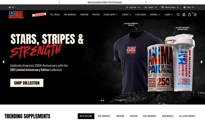Screenshot of animalpak.com
