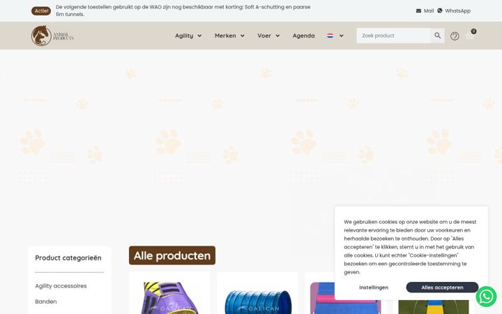 Screenshot of animalproducts.nl