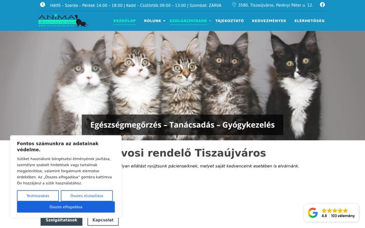 Screenshot of animalrendelo.hu