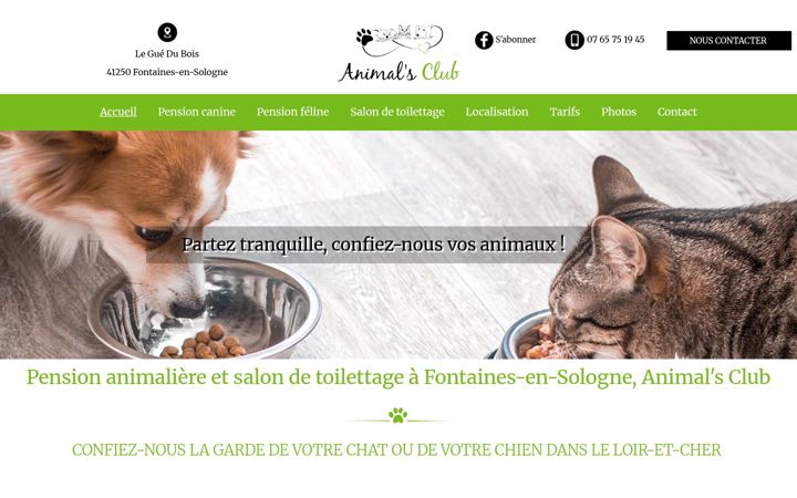 Screenshot of animals-club-41.fr