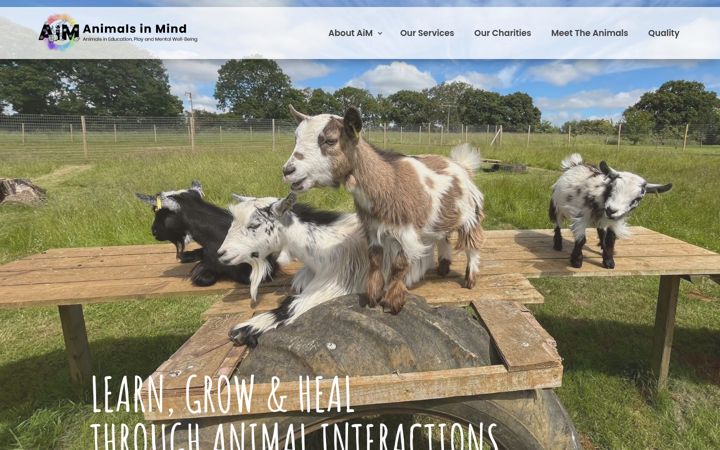 Ekrānuzņēmums no animalsinmind.uk