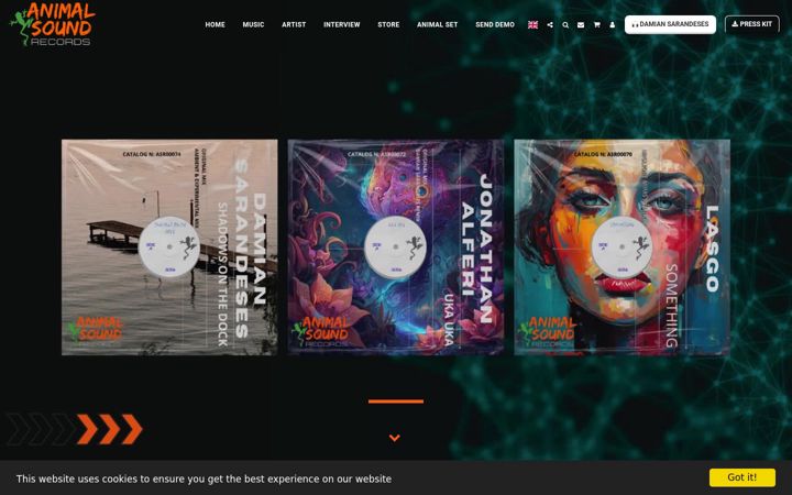 Screenshot of animalsoundrecords.com