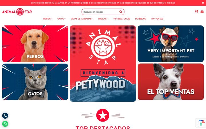 Screenshot of animalstar.es