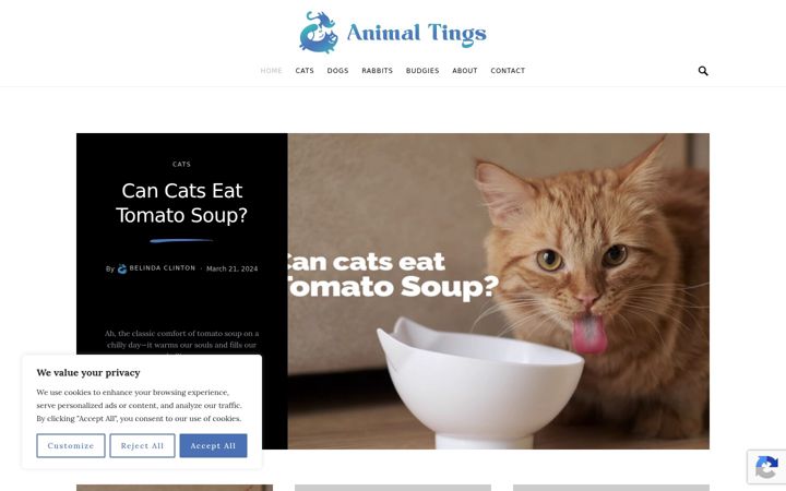 Screenshot van animaltings.com