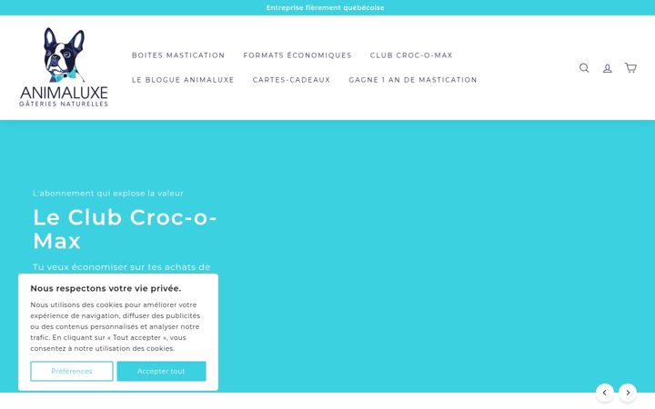 Screenshot of animaluxe.com
