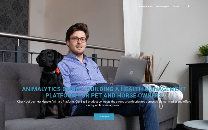 Posnetek zaslona animalytics.io