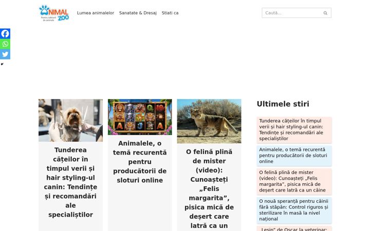 Screenshot di animalzoo.ro