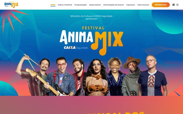 Captura de pantalla de animamixfestival.com.br