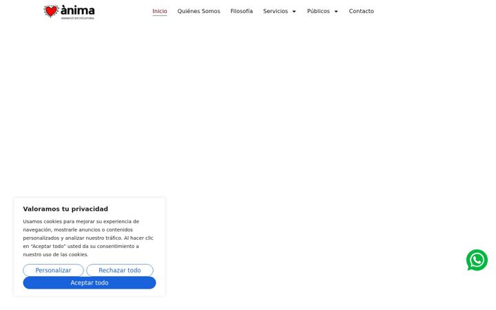 Screenshot van animamusicoterapia.com