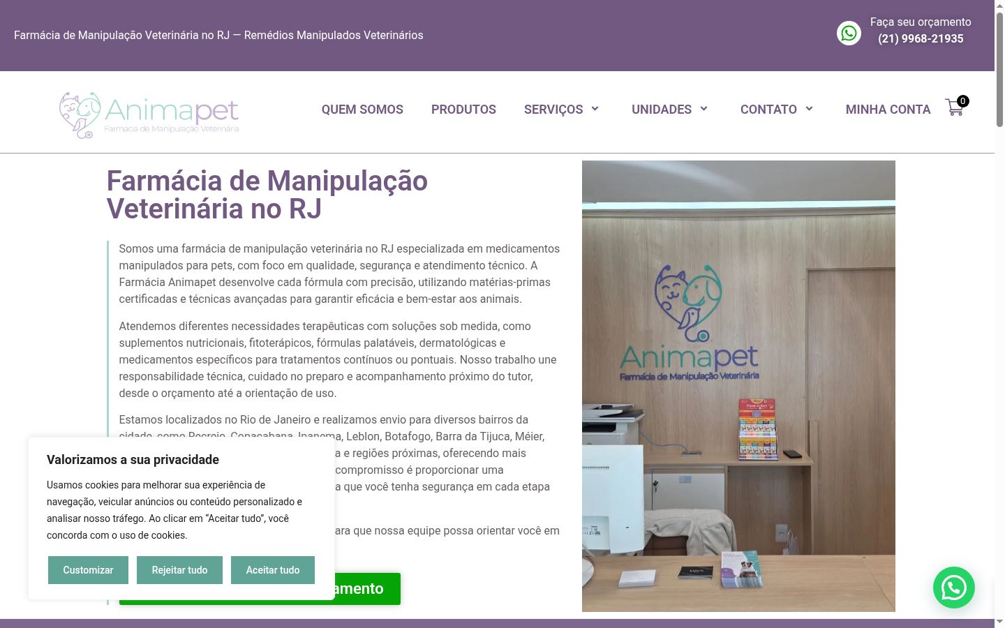 Captura de pantalla del banner de consentimiento mostrado antes de cualquier interacción