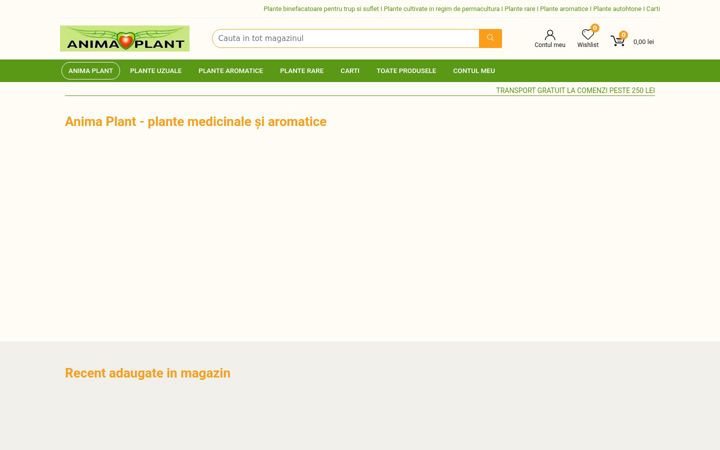 Screenshot di animaplant.ro