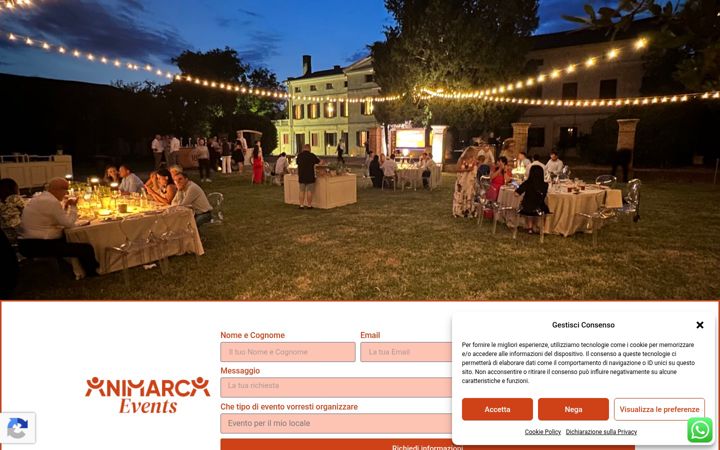 Ekrano kopija animarcaevents.it