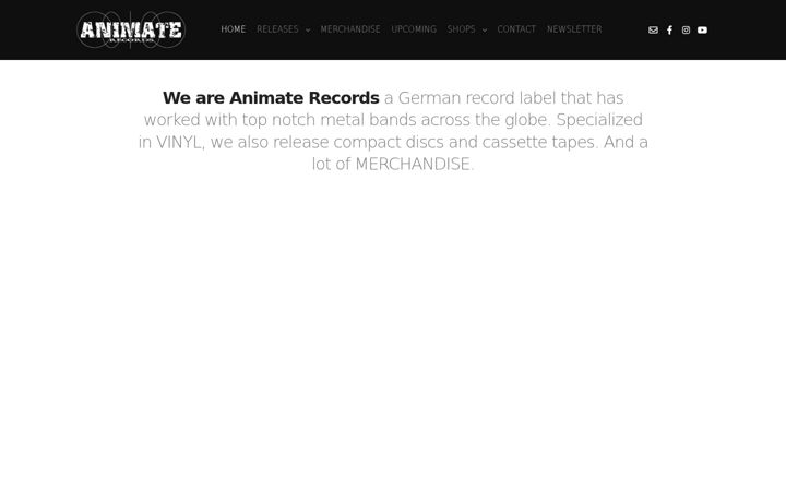 Screenshot of animate-records.com