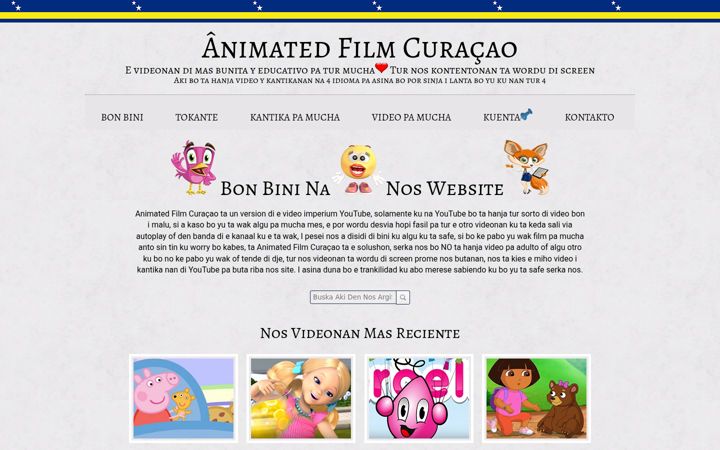 Screenshot of animatedfilmcuracao.com