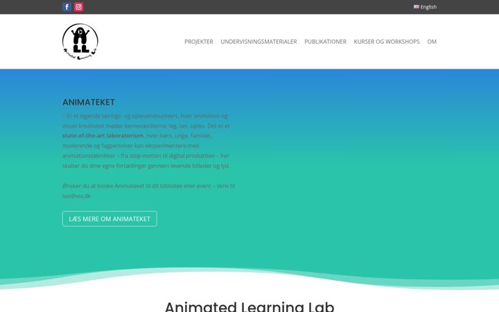 Screenshot of animatedlearning.dk