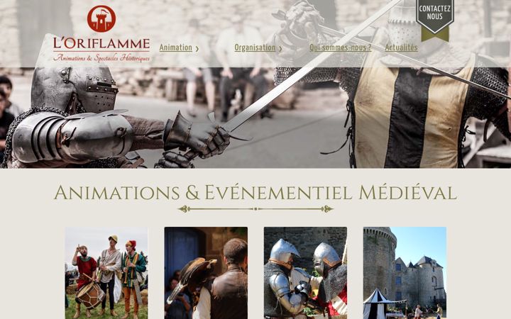 Zrzut ekranu animation-medievale.fr