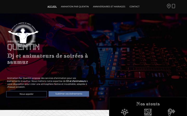 Screenshot of animationparquentin.fr