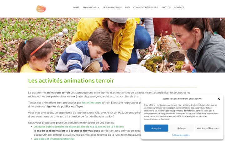 Screenshot von animations-terroir.be