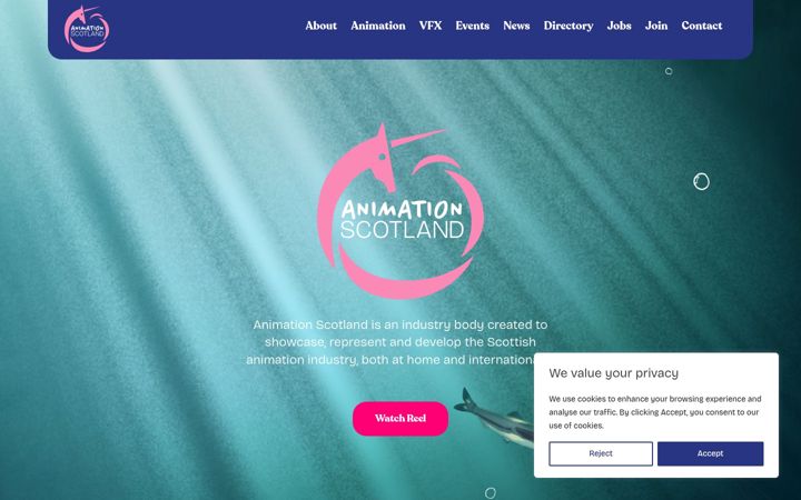 Screenshot of animationscotland.com