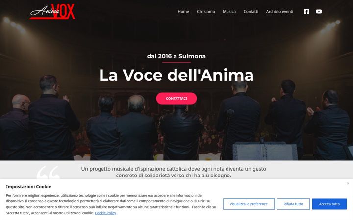 Screenshot of animavox.it