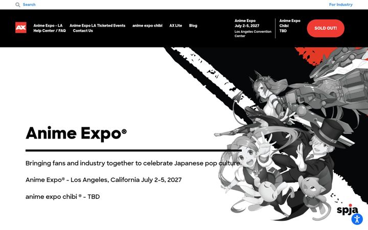 Screenshot of anime-expo.org