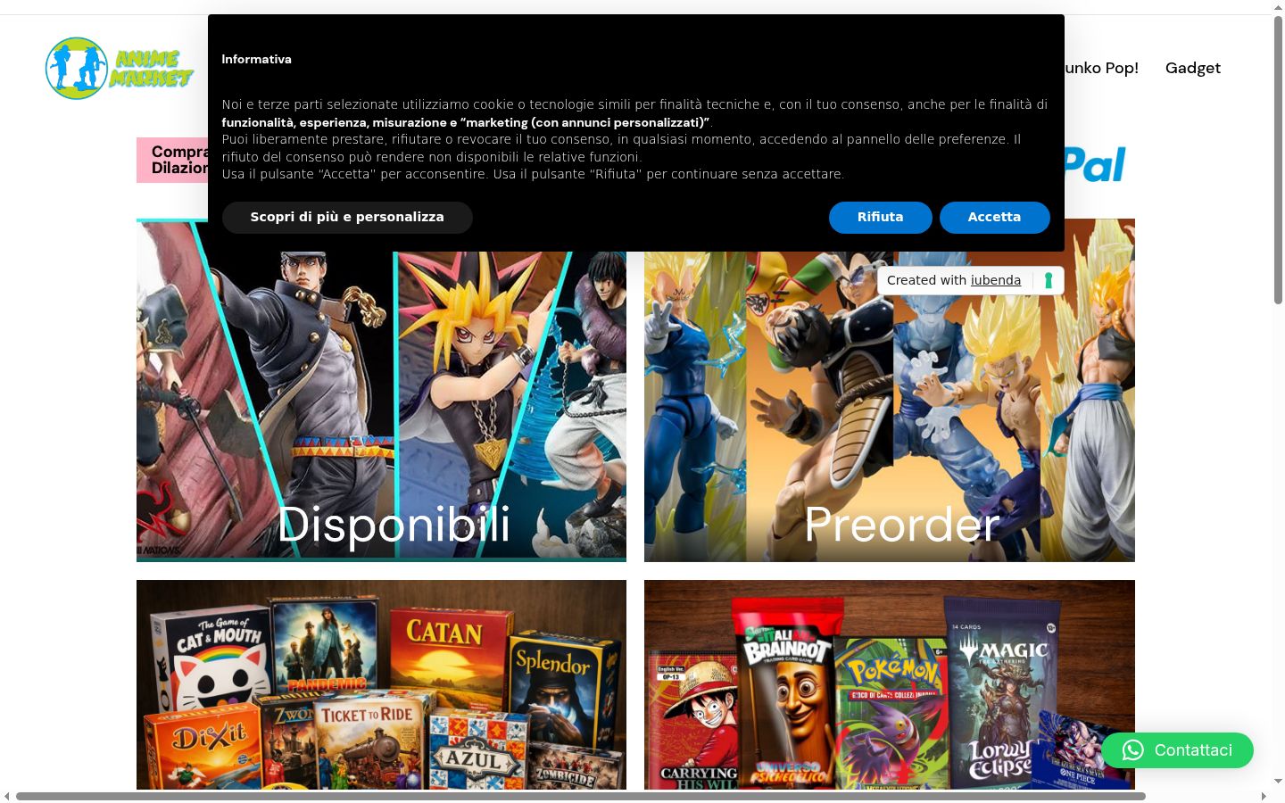 Screenshot tal-banner tal-kunsens muri qabel kwalunkwe interazzjoni