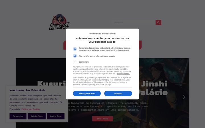 Screenshot of anime-se.com