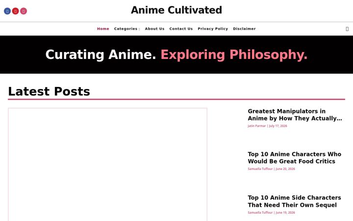 Screenshot of animecultivated.com