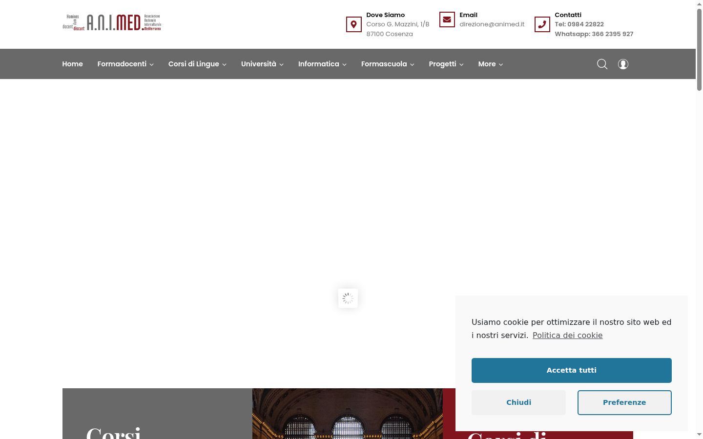 Screenshot του banner συγκατάθεσης που εμφανίστηκε πριν από οποιαδήποτε αλληλεπίδραση