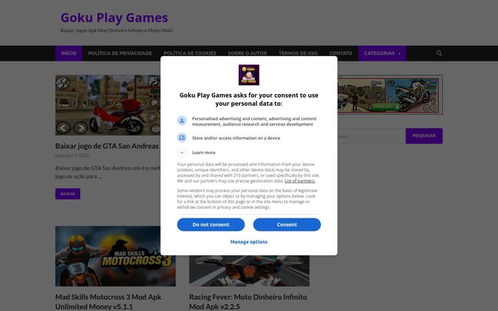 Screenshot of animedahora.top