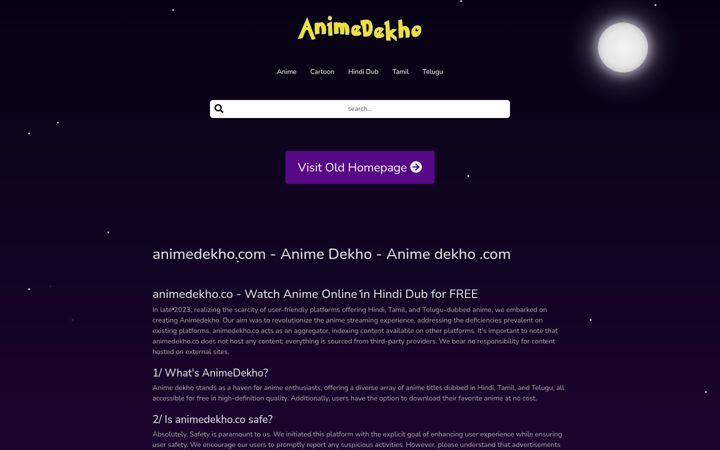 Snímek obrazovky animedekho.app