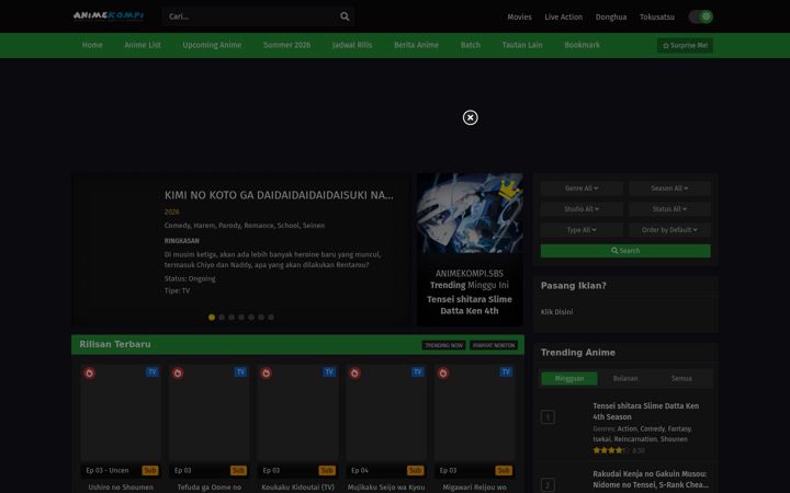 Screenshot of animekompi.fun