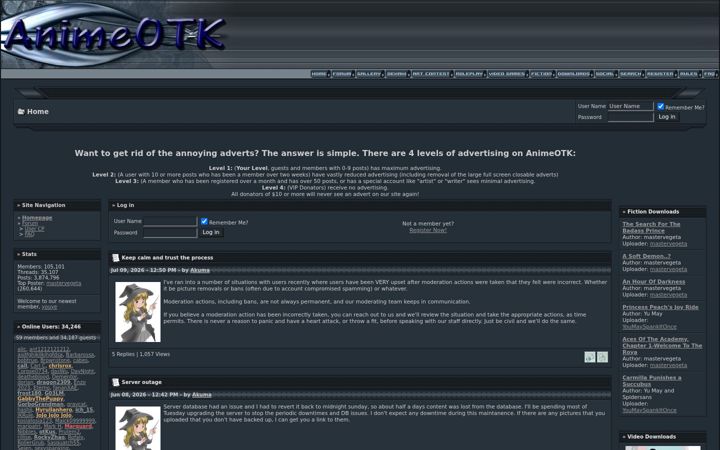 Screenshot di animeotk.com