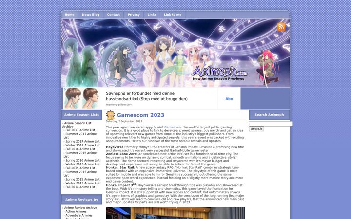 Screenshot of animeph.com