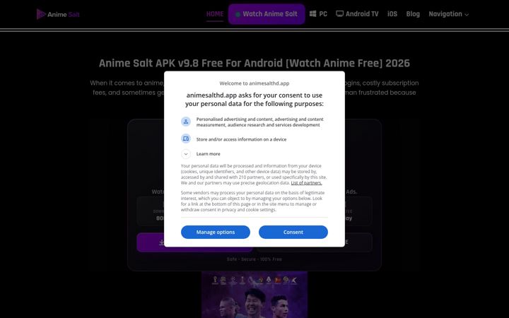 Screenshot of animesalthd.app