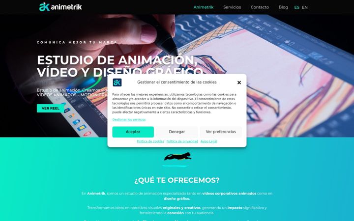Screenshot of animetrik.com