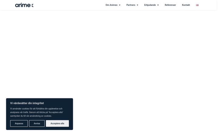 Screenshot of animex.se