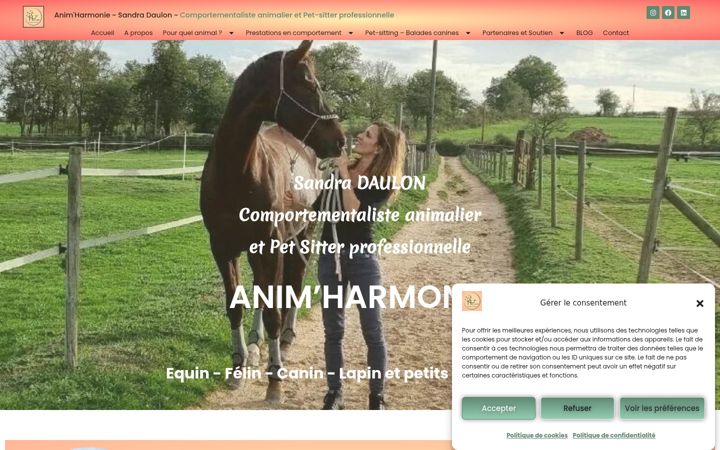Zrzut ekranu animharmonie.fr