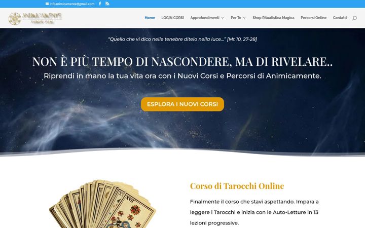 Screenshot of animicamente.it