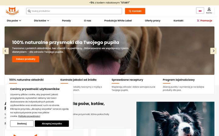 Captură de ecran a animille.com