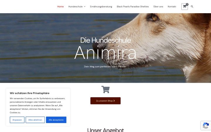 Screenshot of animira.de